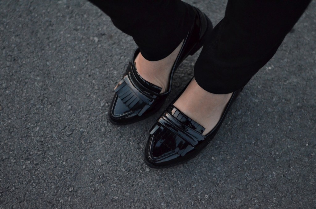 czarne mokasyny buty mokasyny czarne