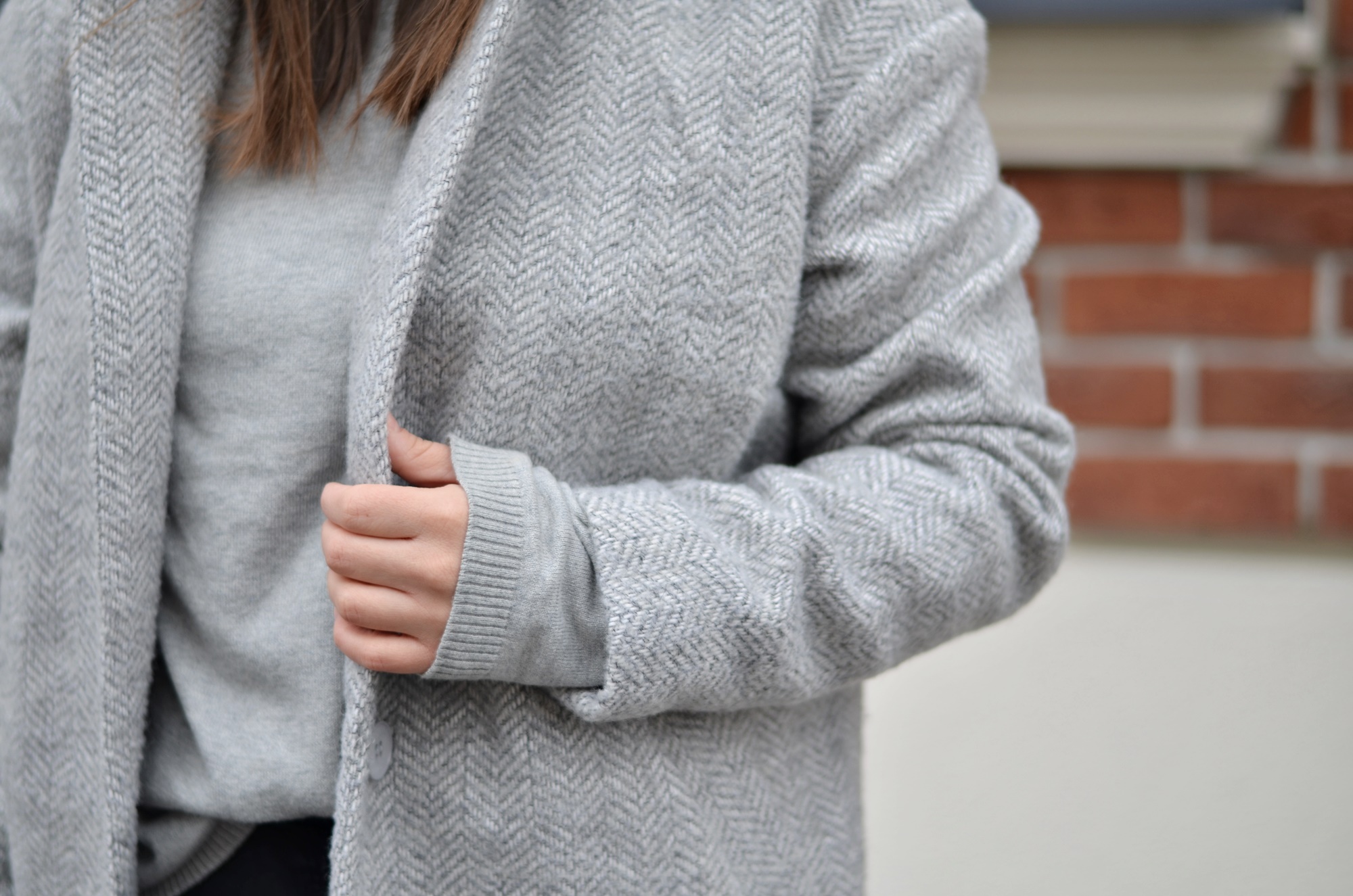 SZARY PŁASZCZ bonprix