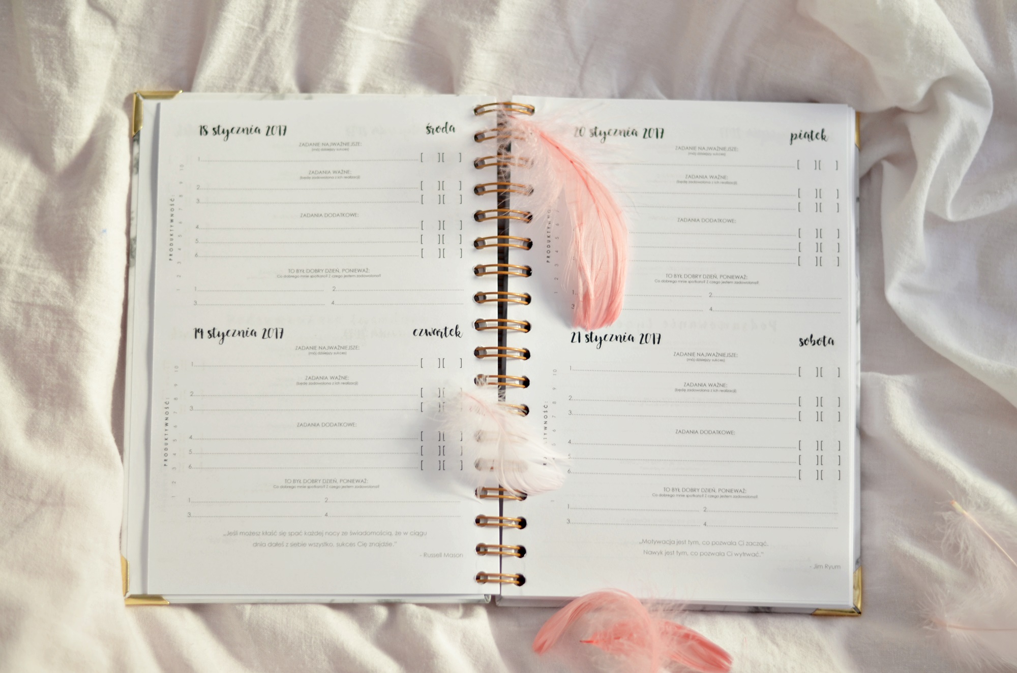 planner powidoki kalendarz na nowy rok