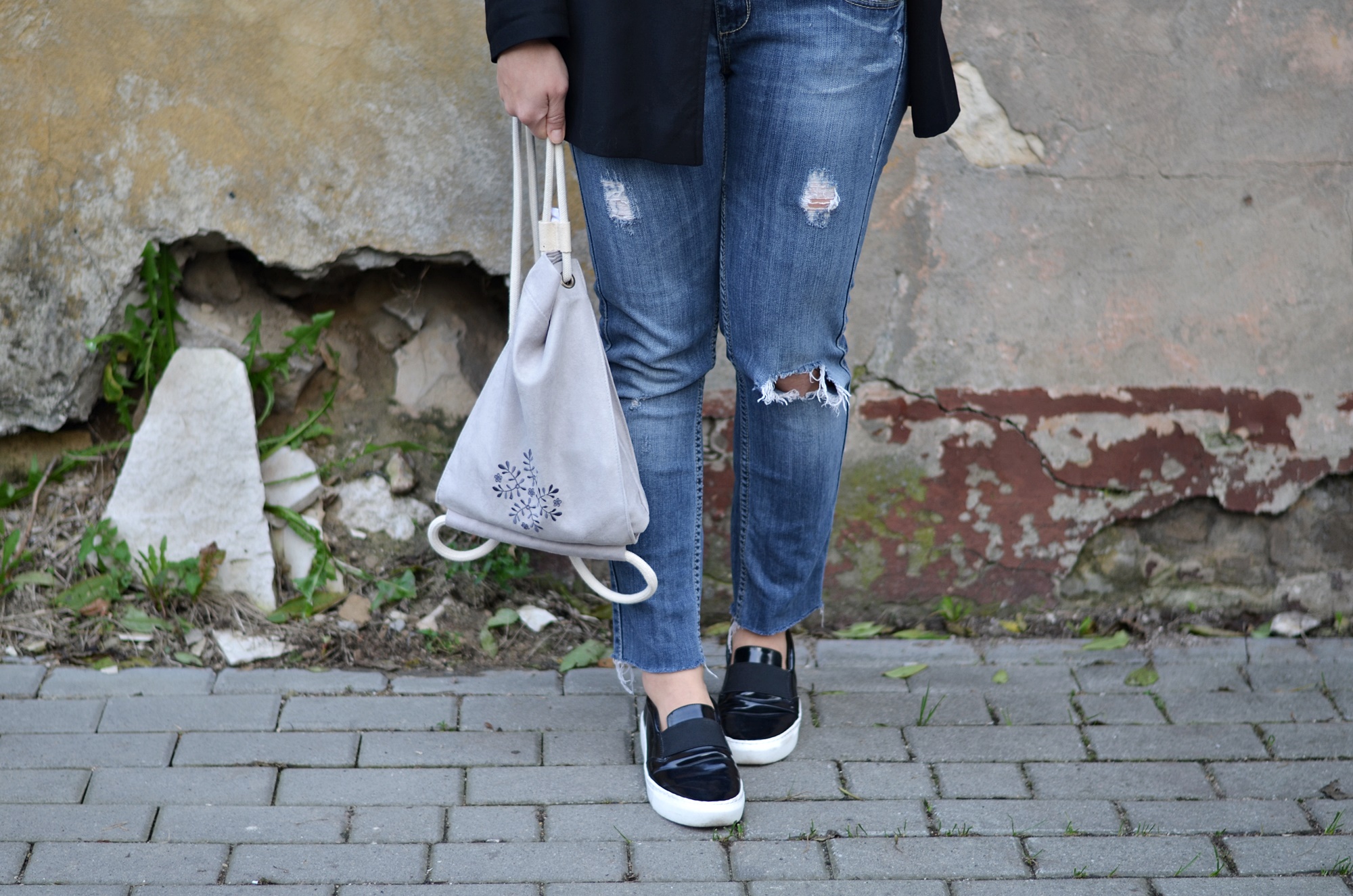 plecak z folkowym wzorem