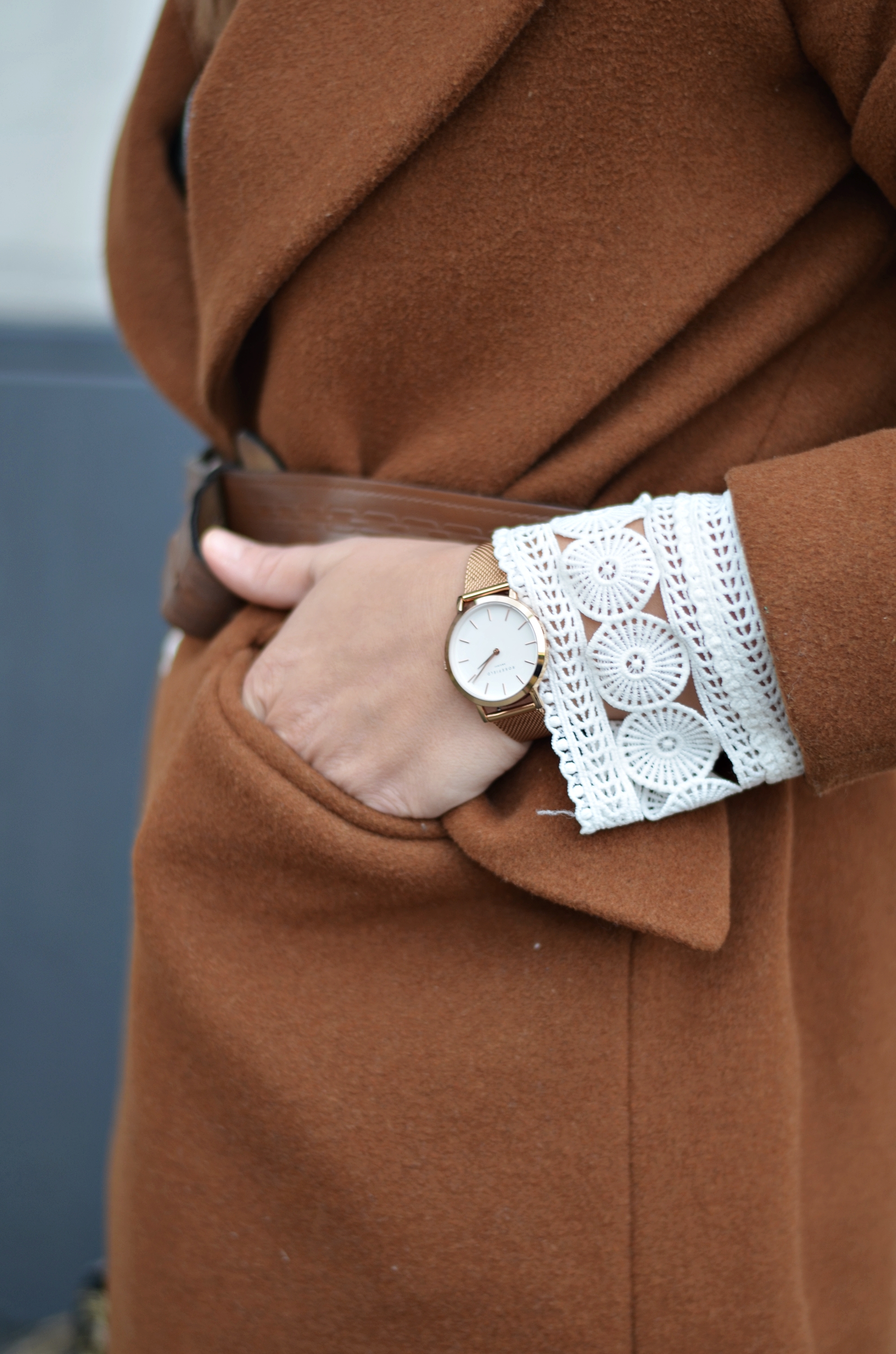 rosefield zegarek płaszcz h&m