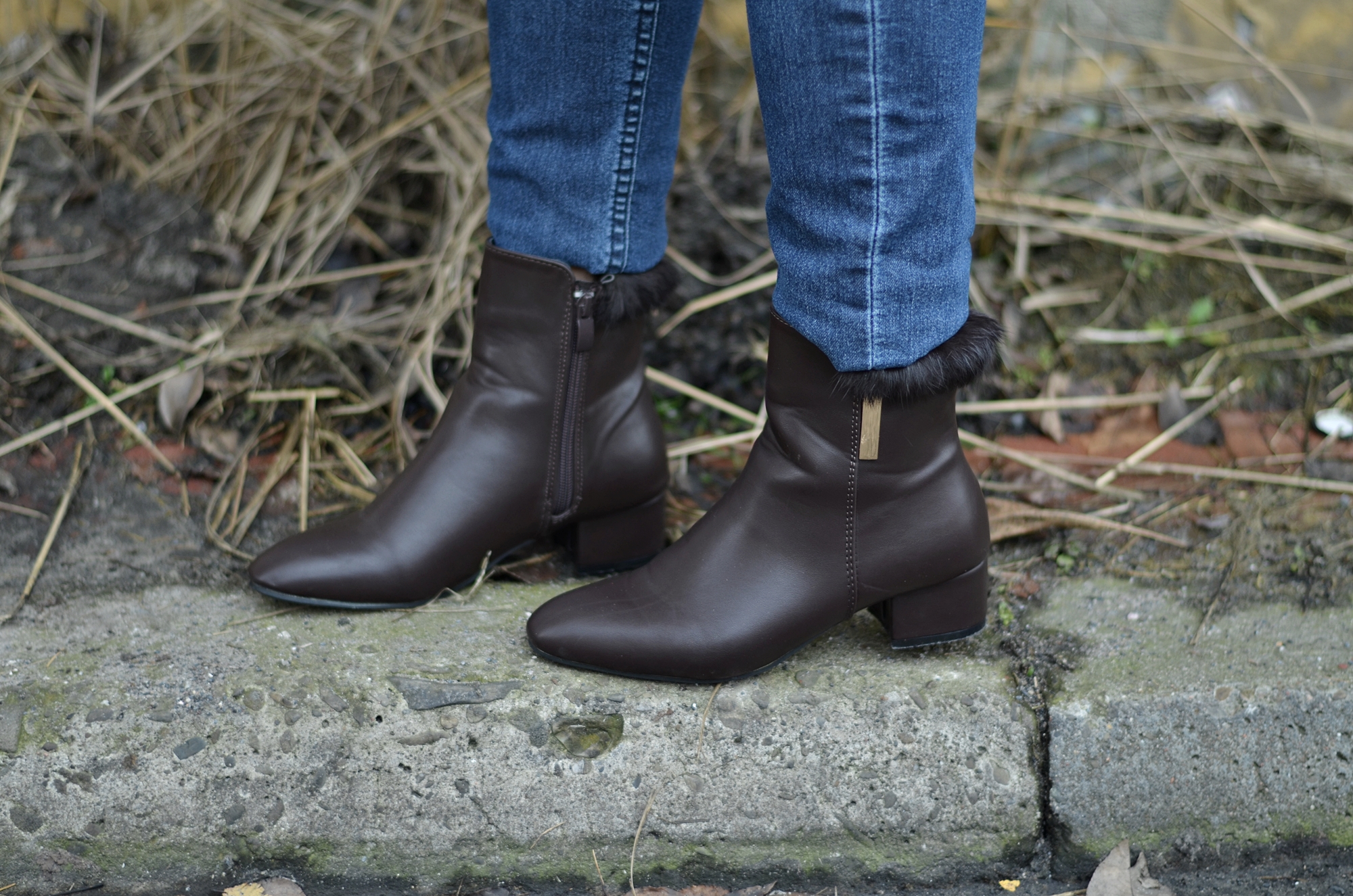 botki z futerkiem Botki Renee