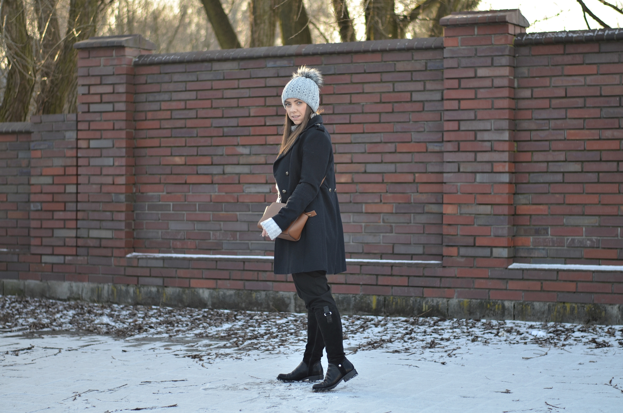 zimowy płaszcz damski