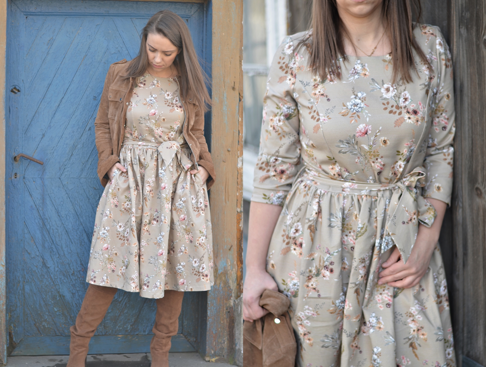 sukienka na wiosnę sukienk w kwiaty