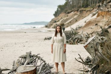 SUKIENKA Z DODATKIEM LNU