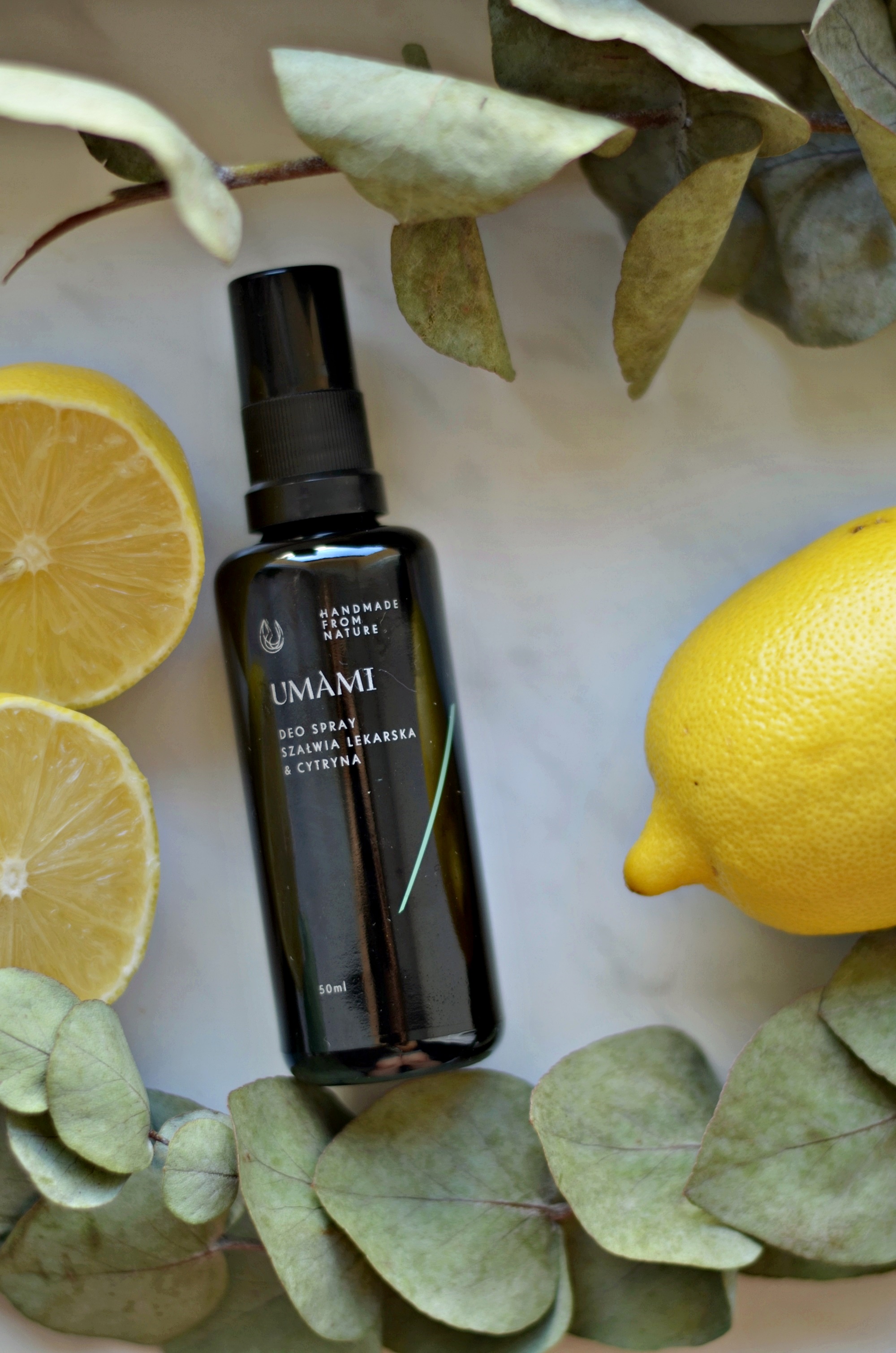 deo spray umami szałwia i cytryna UMAMI, CZYLI NATURALNE KOSMETYKI DO CODZIENNEJ PIELĘGNACJI