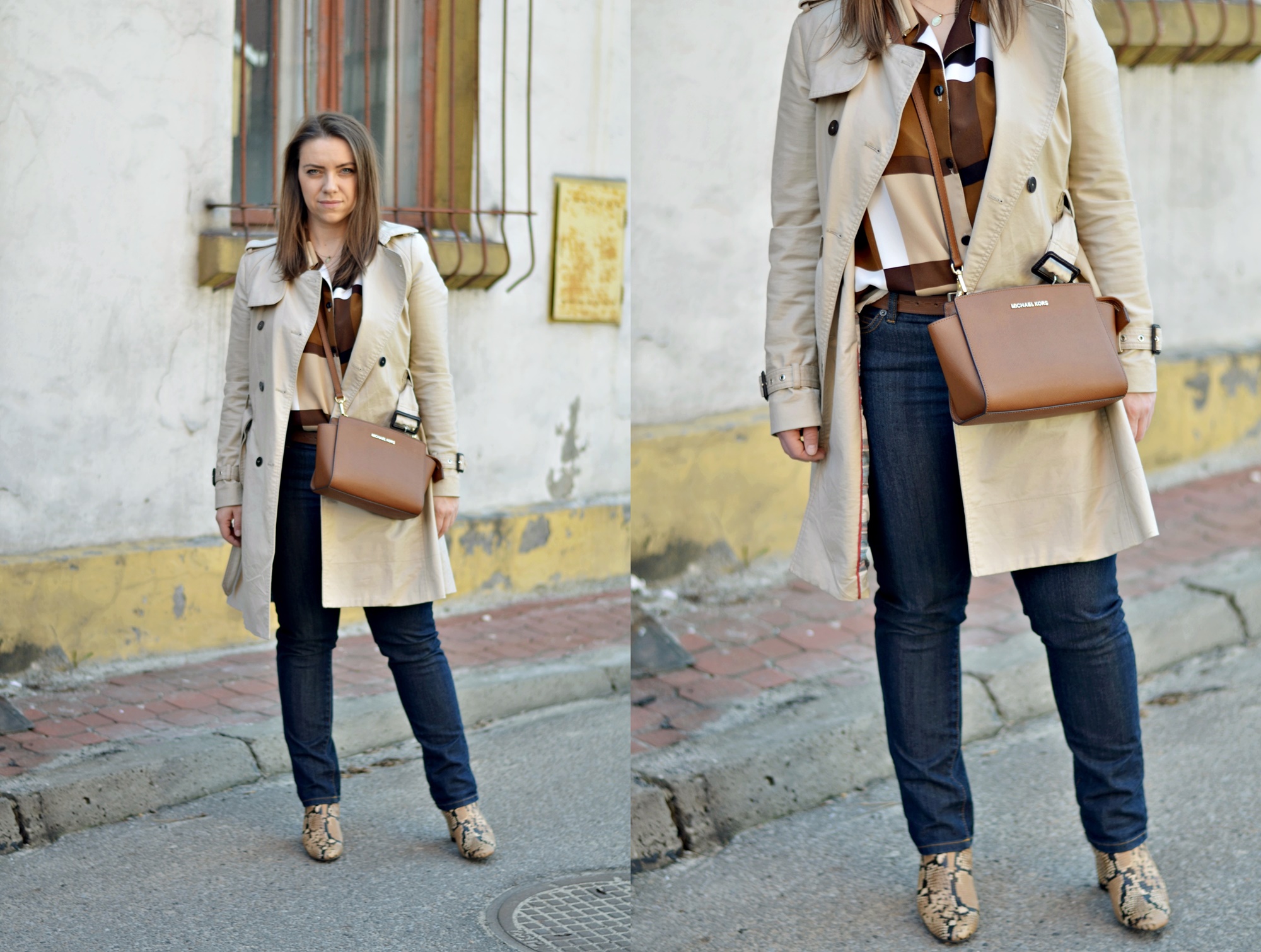 trencz stylizacja Michael Kors