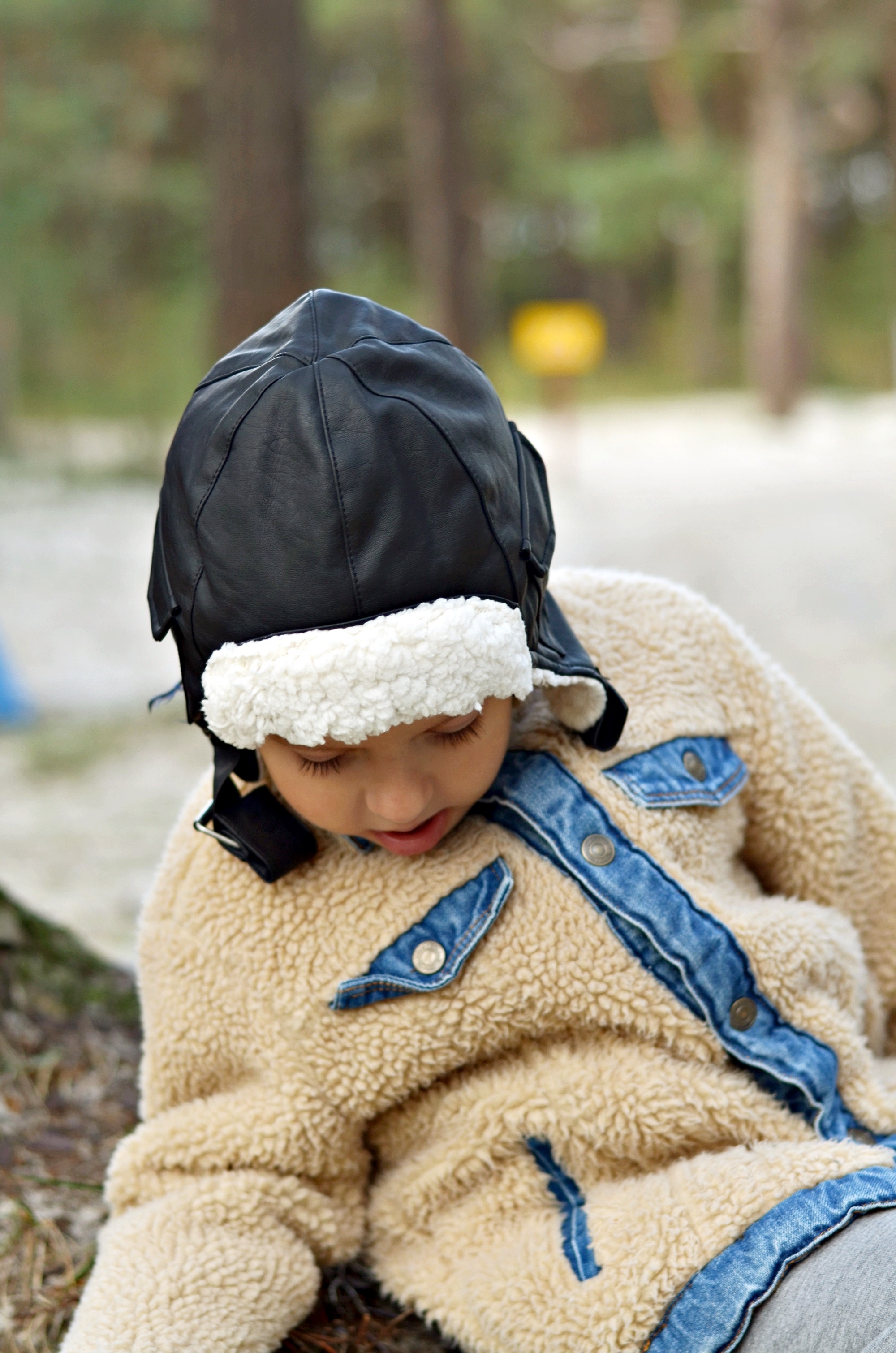 czapka pilotka na zimę