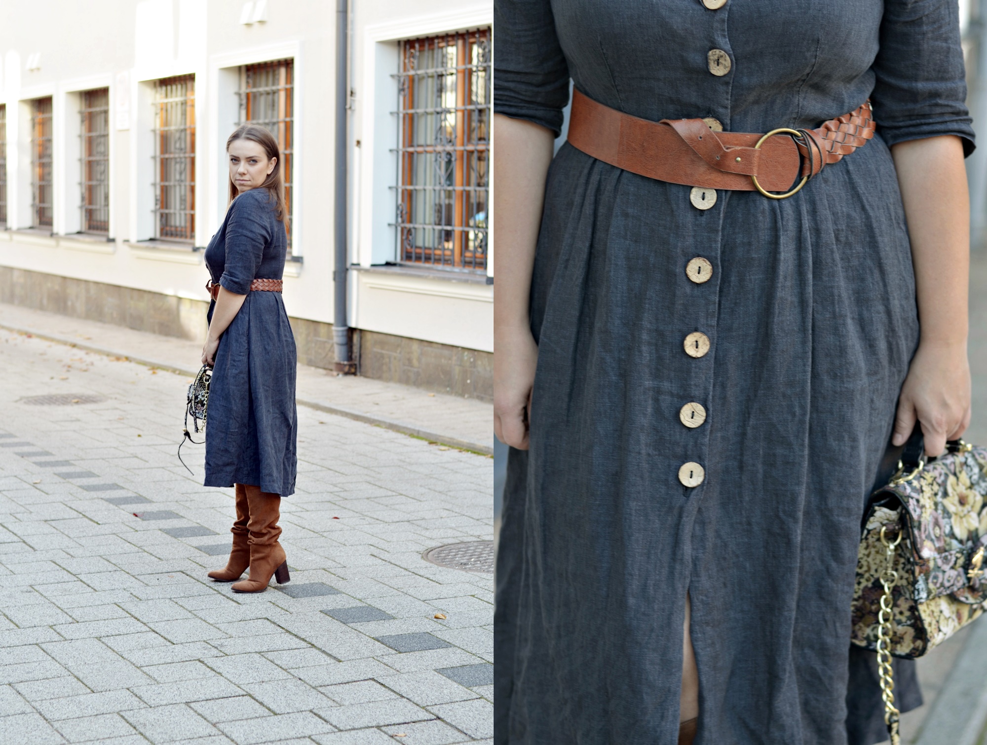 jesienna stylizacja stylizacja na jesień z sukienką