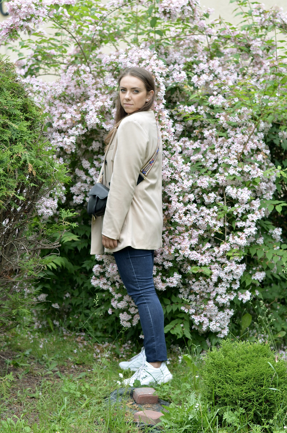 marynarka oversize buty fila