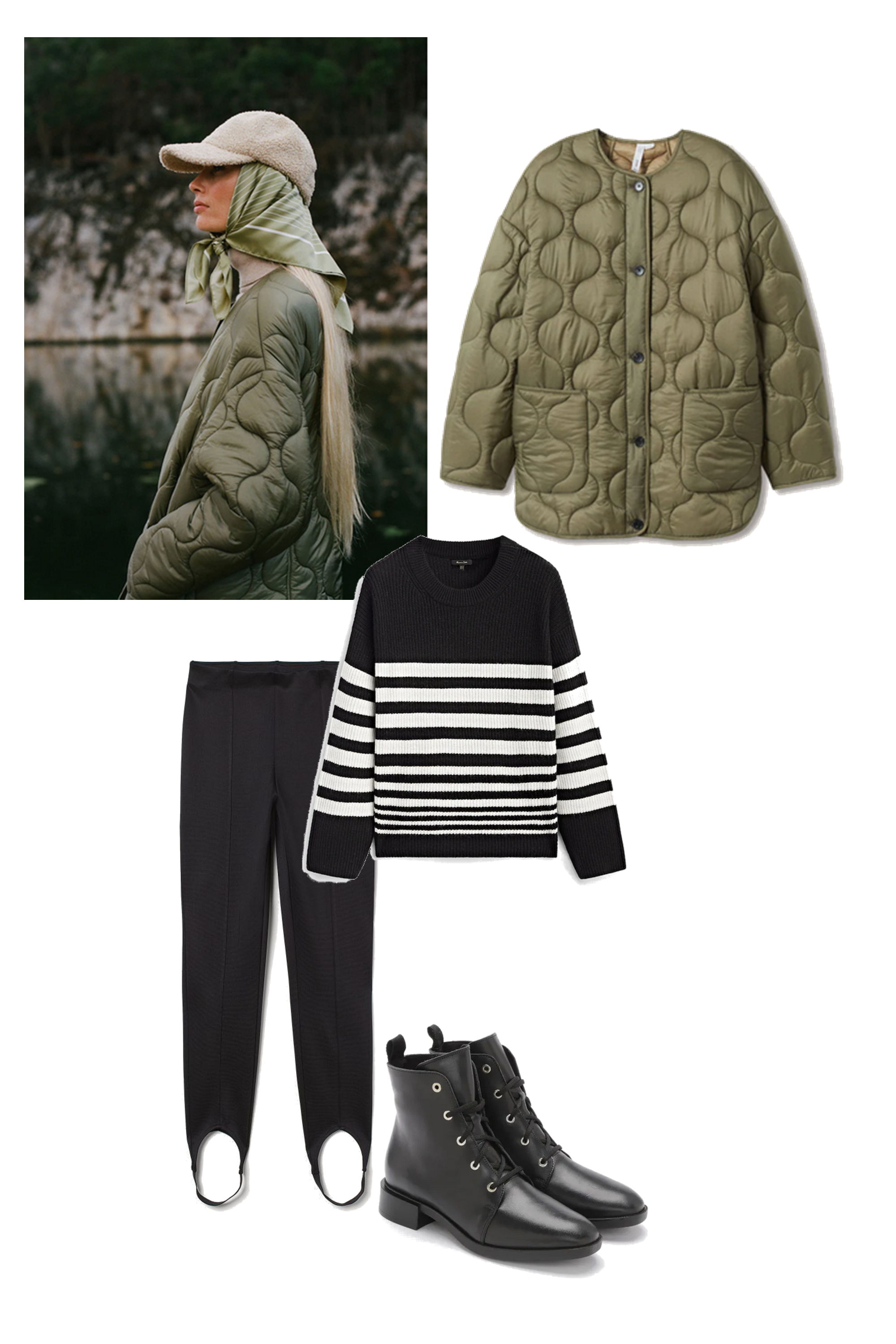 pikowana kurtka trendy na jesień 2021