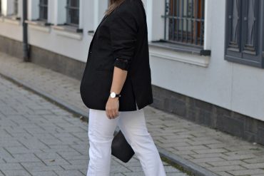 BIAŁE PROSTE SPODNIE