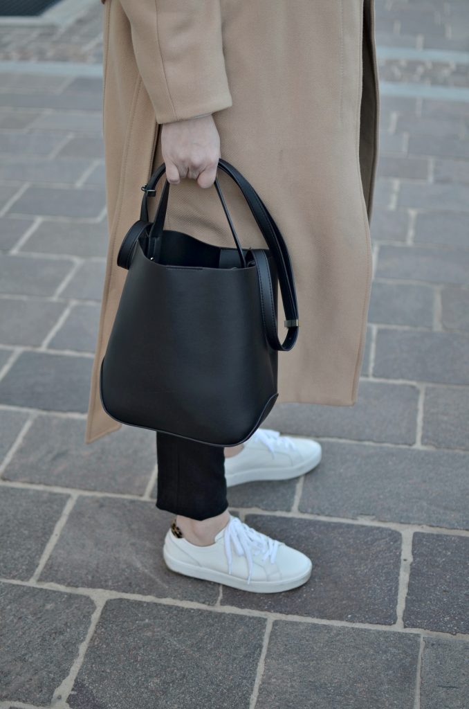 skórzane trampki zara torebka mango