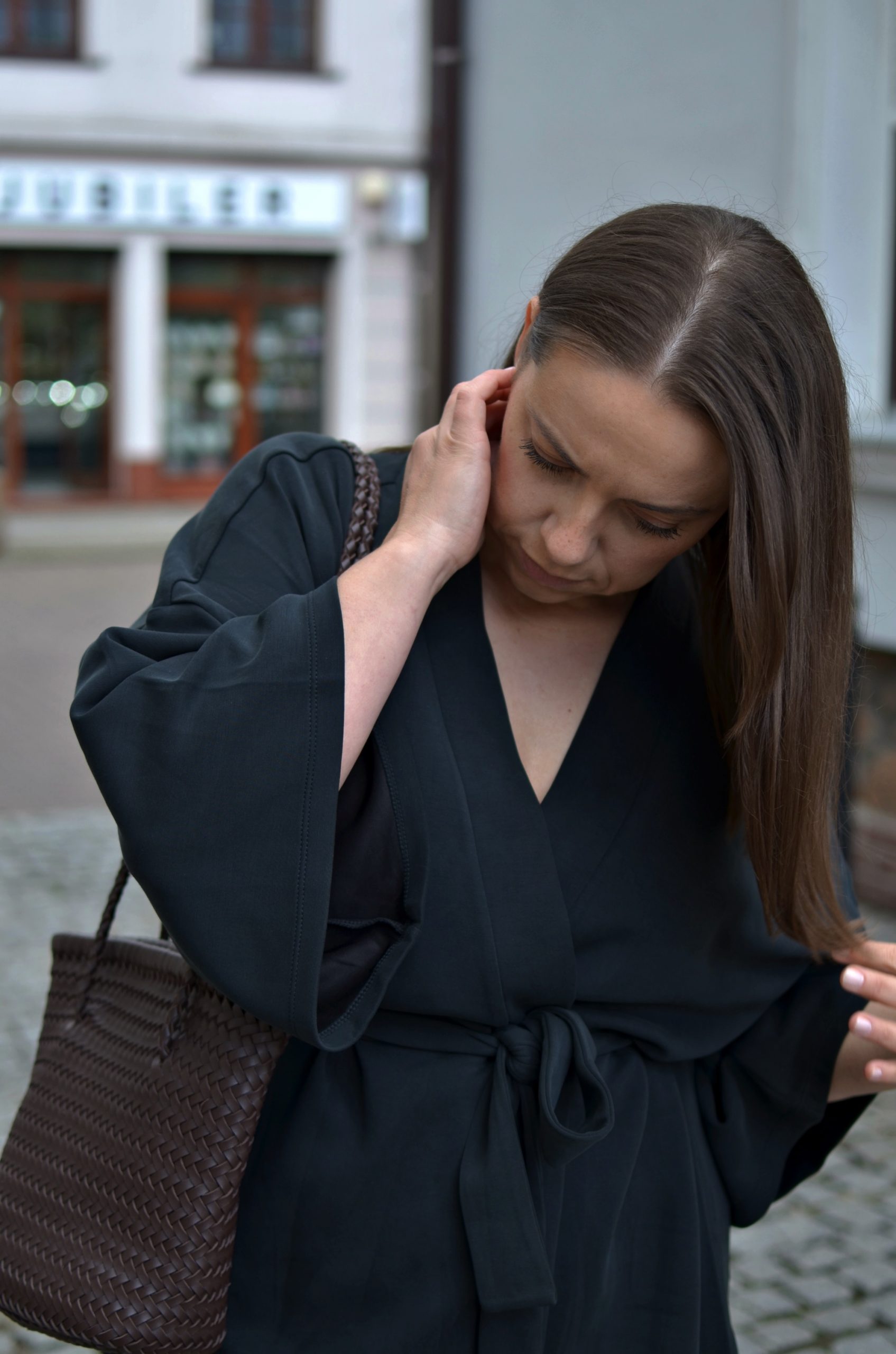 pleciona torebka Reserved kimono